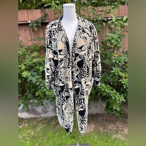 FARM Rio Midnight Leo Long Cardigan XS